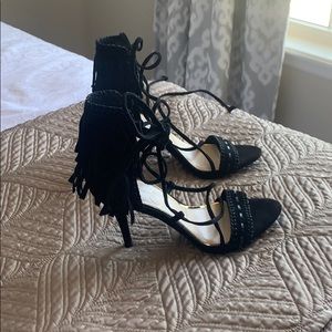 Brand new suede Jessica Simpson Fringe Heels